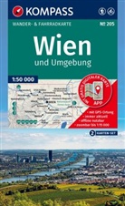 KOMPASS Wanderkarten-Set 205 Wien und Umgebung (2 Karten) 1:50.000