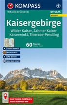 Walter Theil - KOMPASS Wanderf&uuml;hrer Kaisergebirge, Wilder Kaiser, Zahmer Kaiser, Kaiserwinkl, Thiersee-Pendling,60 Touren mit Extra-Tourenkarte