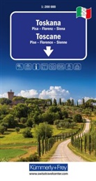 K&uuml;mmerly+Frey Regional-Strassenkarte 8 Toskana 1:200.000