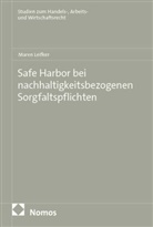 Maren Leifker - Safe Harbor bei nachhaltigkeitsbezogenen Sorgfaltspflichten