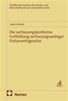 Jakob Schneck - Die verfassungskonforme Fortbildung verfassungswidriger Parlamentsgesetze