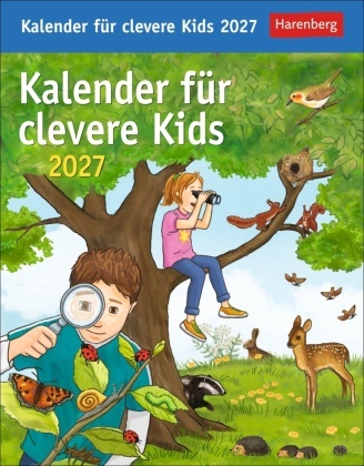 Ann Christin Artel, Thomas Huhnold, Chris Kleicke, Achim Ahlgrimm, Christine Kleicke, … - Kalender für clevere Kids Tagesabreißkalender 2027 Täglich neues Wissen für Kinder ab 8. Abreißkalender für jeden Tag, mit spannenden Fragen und kinderleichten Erklärungen
