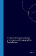 Tjalling Halbertsma - Specimen Literarium Continens Priorem Partem Prosopographiae Aristophaneae