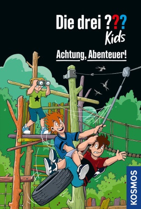Boris Pfeiffer, Stefani Kampmann - Die drei ??? Kids Achtung, Abenteuer! Spannender Kinderkrimi im Taschenbuch ab 8 Jahren mit Justus, Peter und Bob - clevere Detektivgeschichten voller Rätsel und Abenteuer
