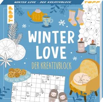 frechverlag - Winter Love. Der Kreativblock Rätsel, Ausmalmotive und Kreatives für gemütliche Wintertage