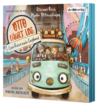 Madlen Ottenschläger, Stefanie Reich, Martin Baltscheit - Otto fährt los - Eine Reise nach England,1 Audio-CD Hörbuch für alle Vanlife-Fans & Camper-Kinder, Reisen mit dem Bus   Abenteuer für Kinder ab 4 Jahren
