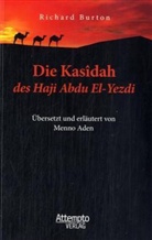 Menno Aden, Richard Burton, Richard Fr. Burton, Richard Francis Burton, Richard Francis                10000546176 Burton, Menno Aden - Kasidah des Haji Abdu El-Yezdi