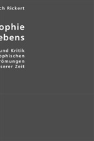 Heinrich Rickert, Esther Von Krosigk, Esthe von Krosigk - Die Philosophie des Lebens