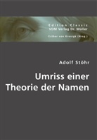 Adolf Adolf, Adolf Stöhr, Esther Von Krosigk, Esthe von Krosigk, Esther von Krosigk - Umriss einer Theorie der Namen