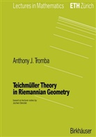 A. J. Tromba, Anthony Tromba, Anthony J Tromba, Anthony J. Tromba - Teichmüller Theory in Riemannian Geometry