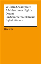 William Shakespeare, Wolfgan Franke, Wolfgang Franke - A Midsummer Night's Dream / Ein Sommernachtstraum. Englisch/Deutsch