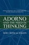 Donald Burke, Donald A. Burke, Donald A. (EDT)/ Campbell Burke, Donald A. Campbell Burke, Donald Campbell Burke, Donald Burke... - Adorno and the Need in Thinking