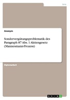Anonym, Christian Thamm - Sondervergütungsproblematik des Paragraph 87 Abs. 1 Aktiengesetz (Mannesmann - Prozess)