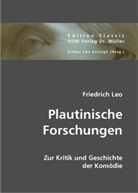 Friedrich Leo, Esther von Krosigk, Esthe von Krosigk - Plautinische Forschungen