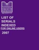 U. s. Government Printing Office (COR), National Institues of Health - List of Serials Indexed for Online Users 2008
