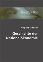August Oncken, Esther von Krosigk, Esthe von Krosigk, Esther von Krosigk - Geschichte der Nationalökonomie
