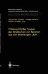 Jochen A. Frowein, Gunnar Schuster, Rüdiger Wolfrum, Jochen A. Frowein, Gunnar Schuster, Rüdige Wolfrum... - Völkerrechtliche Fragen der Strafbarkeit von Spionen aus der ehemaligen DDR