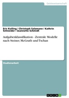 Eri Kolling, Eric Kolling, Christop Salzmann, Christoph Salzmann, Je Schmidt, Jeannett Schmidt... - Aufgabenklassifikation - Zentrale Modelle nach Steiner, McGrath und Tschan