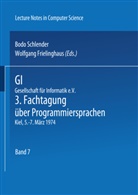 Frielinghaus, Frielinghaus, W. Frielinghaus, Schlender, B Schlender, B. Schlender - GI - 3. Fachtagung über Programmiersprachen