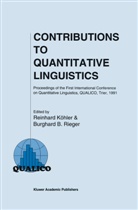B Rieger, B Rieger, Reinhar Köhler, Reinhard Köhler, B. B. Rieger, Burghard Rieger... - Contributions to Quantitative Linguistics