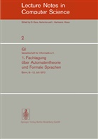 Karl-Hein Böhling, Karl-Heinz Böhling, Indermark, Indermark, Klaus Indermark - 1. Fachtagung über Automatentheorie und Formale Sprachen
