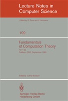 Lotha Budach, Lothar Budach - Fundamentals of Computation Theory