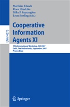 Koen Hindriks, Koen V. Hindriks, Matthias Klusch, Mike P Papazoglou et al, Michael P. Papazoglou, Mike P. Papazoglou... - Cooperative Information Agents XI