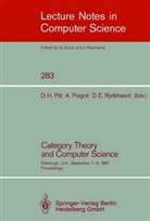 David E Rydeheard, David H. Pitt, Axe Poigne, Axel Poigne, David E. Rydeheard - Category Theory and Computer Science