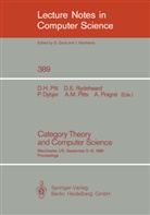 Peter Dybjer, Peter Dybjer et al, Davi E Rydeheard, David E Rydeheard, David H. Pitt, Andrew Pitts... - Category Theory and Computer Science