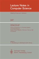 Franz J. Brandenburg, Gu Vidal-Naquet, Guy Vidal-Naquet, Martin Wirsing - STACS 87