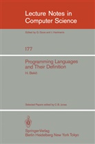 H Bekic, H. Bekic, B Jones, C B Jones, C. B. Jones - Programming Languages and their Definition