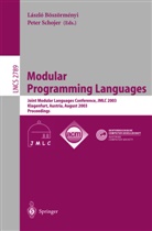 Laszlo Böszörmenyi, Lászl Böszörményi, László Böszörményi, Schojer, Schojer, Peter Schojer - Modular Programming Languages