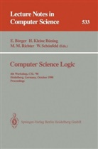 Egon B¿rger, Egon Börger, Hans Kleine B¿ning, Han Kleine Büning, Hans Kleine Büning, Michael M Richter et al... - Computer Science Logic