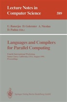Utpal Banerjee, Davi Gelernter, David Gelernter, Alex Nicolau, Alex Nicolau et al, David Padua - Languages and Compilers for Parallel Computing