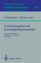 Bergler, Bergler, Sabine Bergler, Jame Pustejovsky, James Pustejovsky - Lexical Semantics and Knowledge Representation