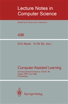 Dougla H Norrie, Douglas H Norrie, Douglas H. Norrie, SIX, Six, Hans-Werner Six - Computer Assisted Learning