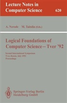 Ani Nerode, Anil Nerode, Taitslin, Taitslin, Mikhail Taitslin - Logical Foundations of Computer Science - Tver '92