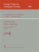 Alberto Apostolico, Maxim Crochemore, Maxime Crochemore, Zvi Galil, Zvi Galil et al, Udi Manber - Combinatorial Pattern Matching