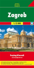 Freytag Berndt Stadtplan: Freytag & Berndt Stadtplan Zagreb. Zagabria