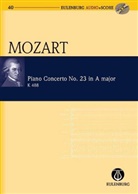 Wolfgang A. Mozart, Wolfgang Amadeus Mozart, Richard Clarke - Klavierkonzert Nr.23 A-Dur KV 488, Studienpartitur u. Audio-CD