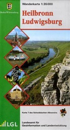 Landesamt für Geoinformation und Landentwicklung B, Landesam für Geoinformation und Landentwi - Topographische Wanderkarten Baden-Württemberg: Topographische Wanderkarte Baden-Württemberg Heilbronn, Ludwigsburg
