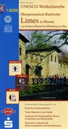 Deutsche Limeskommission, Landesamt für Bodenmanagement und Geoinformation Hessen, Landesamt für Dennkmalpflege Hessen, Verein Deutsche Limes-Straße - Topographische Karten Hessen: Topographische Karte Hessen Obergermanisch-Raetischer Limes in Hessen von Heidenrod/Kemel bis Miltenberg am Main (Bayern)