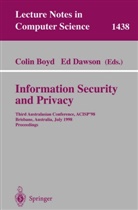 Coli Boyd, Colin Boyd, Dawson, Dawson, Ed Dawson - Information Security and Privacy