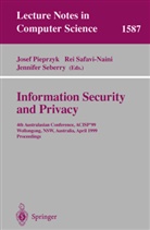 Josef Pieprzyk, Re Safavi-Naini, Rei Safavi-Naini, Jennifer Seberry - Information Security and Privacy
