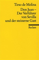Tirso De Molina, Tirso de Molina, Tirso Tirso de Molina - Don Juan - Der Verführer von Sevilla und der steinerne Gast