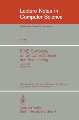 Furukawa, K Furukawa, K. Furukawa, E. Goto, Eiichi Goto, R. Nakajima... - RIMS Symposium on Software Science and Engineering - Kyoto, 1982. Proceedings