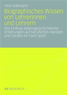 Vera Volkmann - Biographisches Wissen von SportlehrerInnen
