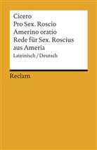 Cicero, Marcus T Cicero, Gerhar Krüger, Gerhard Krüger - Pro Sex. Roscio Amerino oratio / Rede für Sextus Roscius aus Ameria