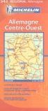 Deutsch, Englisch, XXX - Allemagne Centre-Ouest 1:350 000