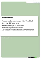 Andrea Wagner - Frauen im Erwerbsleben - Ein Überblick über die Wirkung von Sozialisationsprozessen und Bildungsexpansion auf das Geschlechterverhältnis im Erwerbsleben